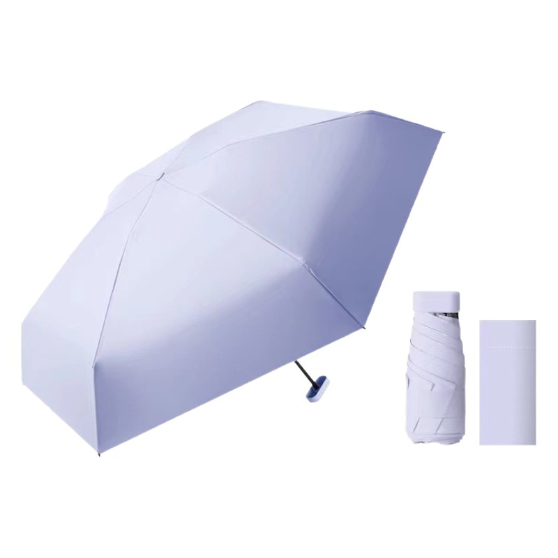 60% Fold Sunshade Umbrella Sunny Umbrella Dual-use Sun Protection UV Protection Pocket Umbrella Small Mini Sun Umbrella Women Wholesale