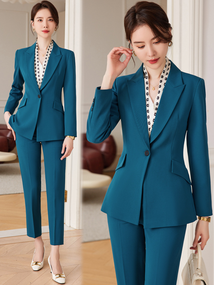 Suit Women's Autumn Fashion Elegant Goddess Style Professional Dress ol Suit Dress Jewelry Store Work Clothes Fixture