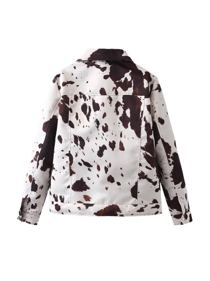 Picture of Cross-border foreign trade AliExpress explosions new foreign trade women's wholesale ZR in stock lapel printed jacket coat