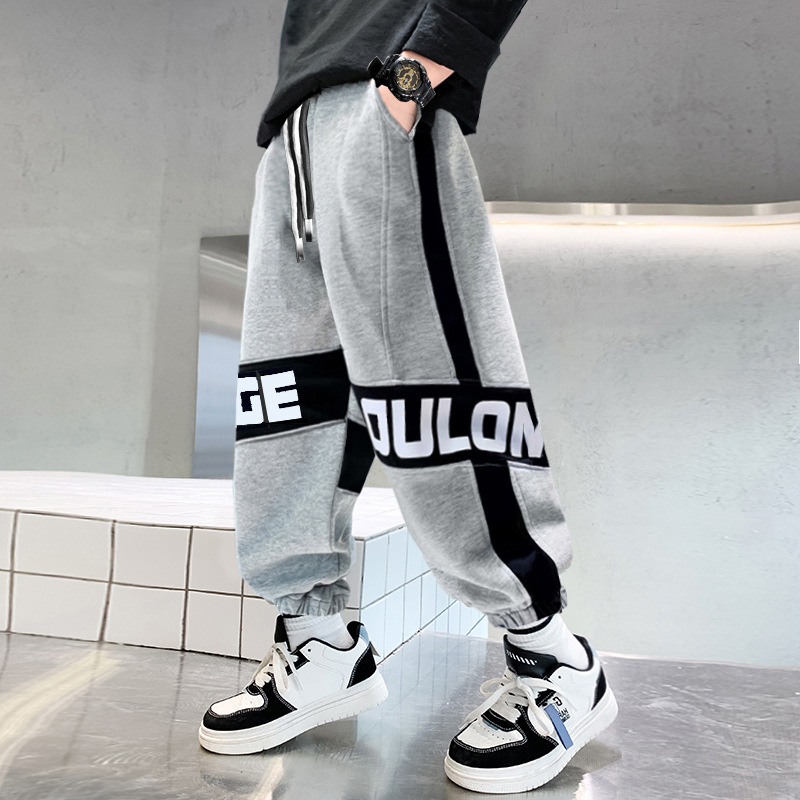 Picture of Boys' Lightweight Pants Spring and Autumn 2025 Children's Long Pants for Older Students Trendy Korean Style Sports Pants