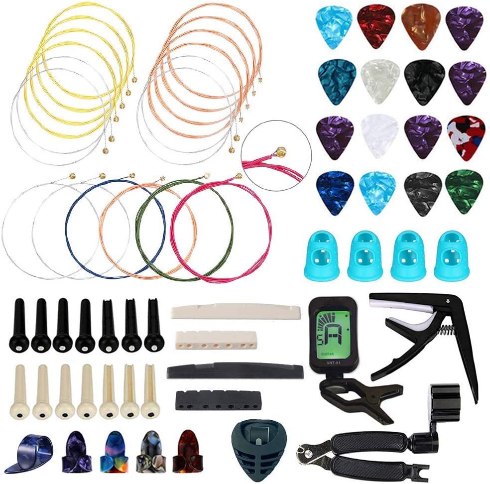 Amazon hot selling guitar accessories suit guitar string tuning clip pick three-in-one string changing tool combination