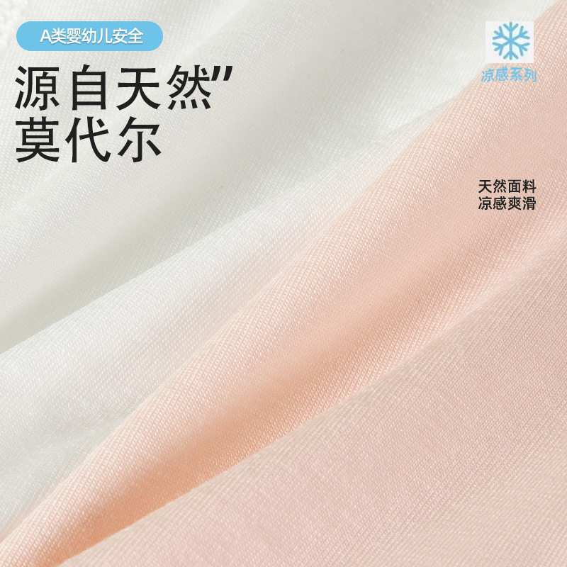 Picture of Girls' Safety Pants No Underwear Anti-running Light Children's Summer Thin Modal Two-in-One Shorts Non-hemmed Boxer