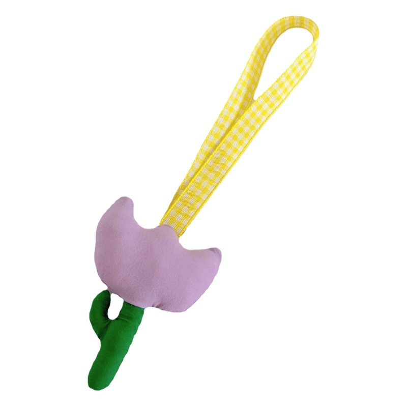 Accessories Women's Cute Tulip Hanging Ornaments Exquisite Couple's Bag Clothing Accessories Cartoon Candy Color Flower Hanging Trendy