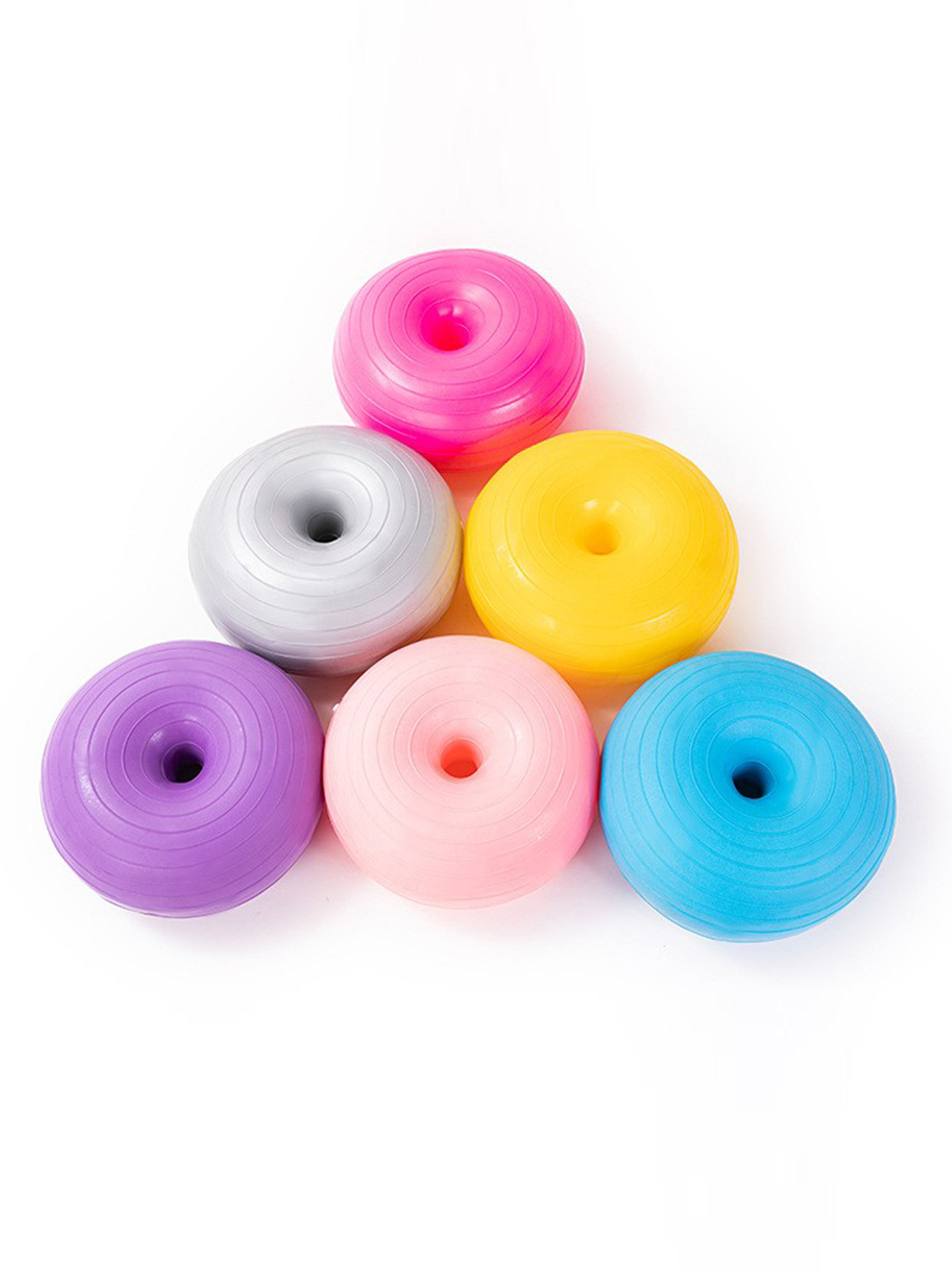 PVC Yoga Apple Ball Thickened Explosion Proof Pilates Donut Yoga Balance Training Ball Fitness Supplies