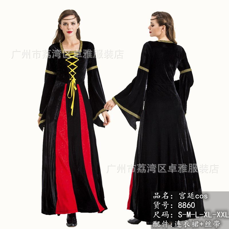 Picture of Halloween New Court costume European retro court costume queen Princess Queen party performance evening dress