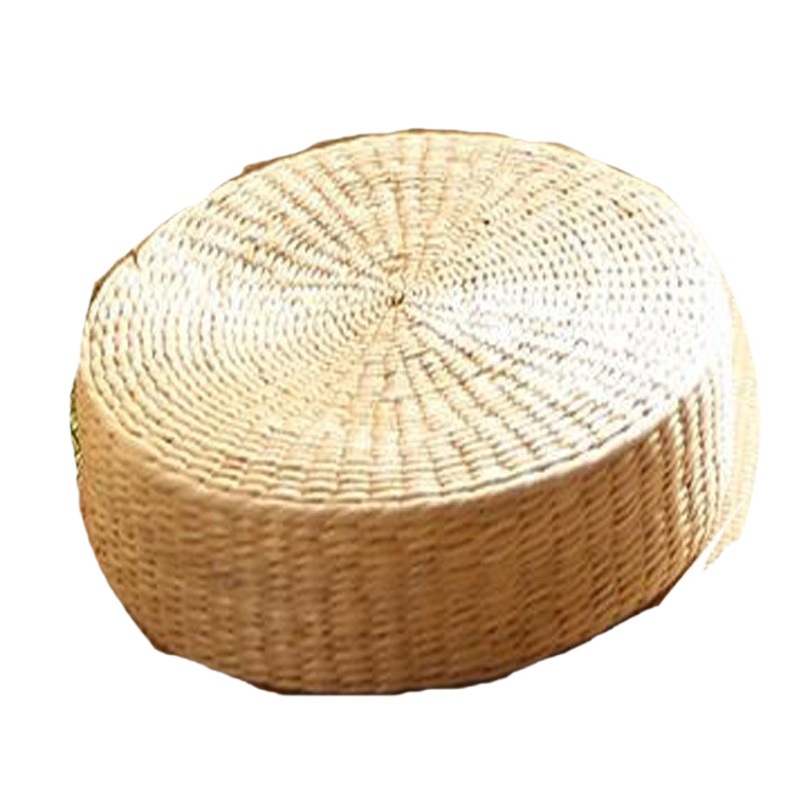 Japanese Futon Mat Round Straw Tatami Bay Window Cushion Worship Buddha Meditation Rattan Meditation Cushion Meditation Cushion
