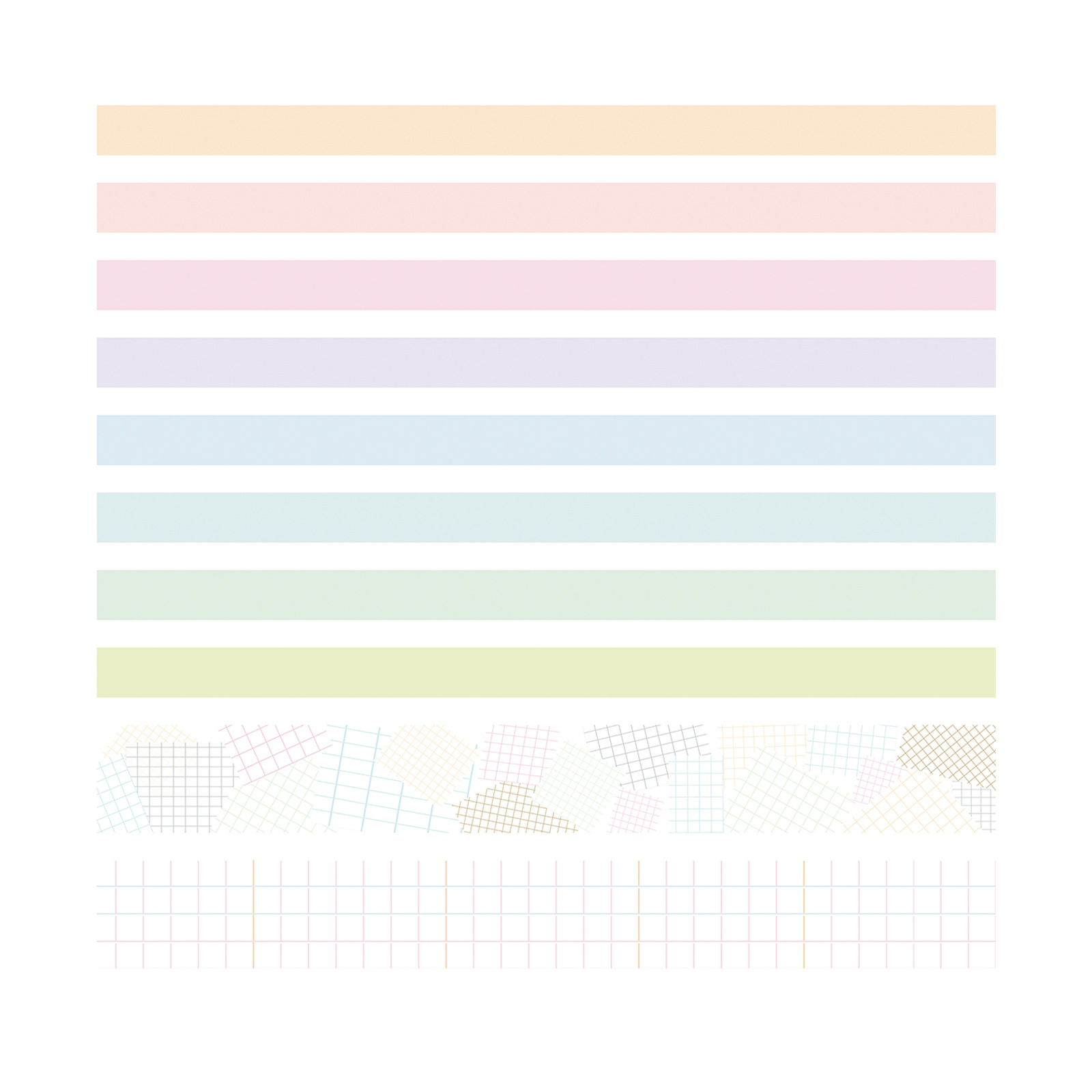 Picture of Agugu Sweet Dream Washi Tape Ins Sticker Pure Color Basic Hand Account Material Set Hand Account Tape