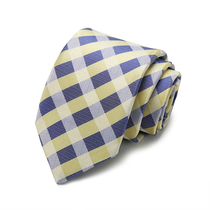 Picture of Tie spot tie polyester silk tie manufacturer 8cm business men's formal wear wedding studio tie