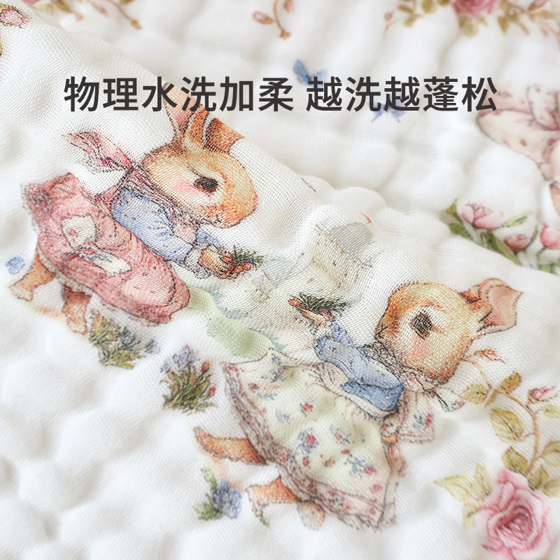 Picture of Baby Type A Gauze Towel Cotton Children's Wash Towel Small Square Towel Slipper Towel Newborn Baby Bathing Face Wash Hand