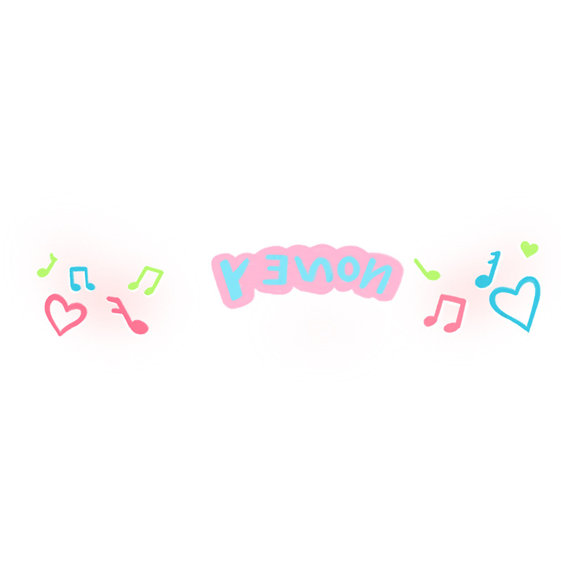 Picture of New Year's Day girl cute face makeup New year new year Creative face stickers love blush cute makeup stickers tattoo stickers