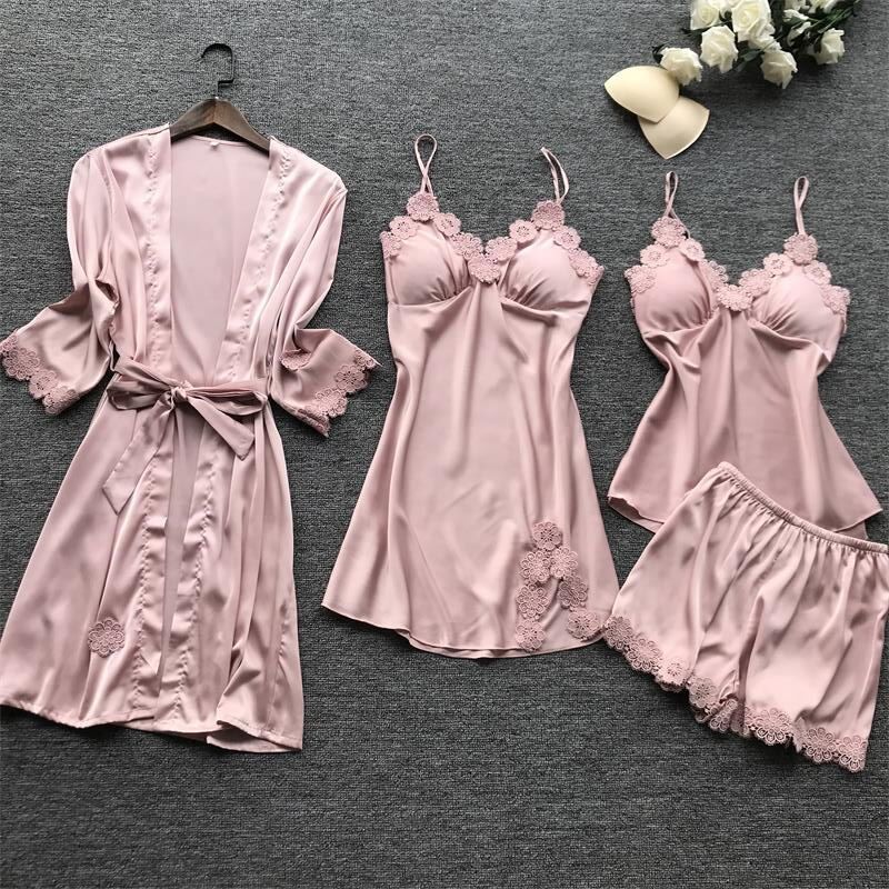 Jingchun 2020 new European and American fashion trend contrast color sexy suit lace sexy lingerie for women