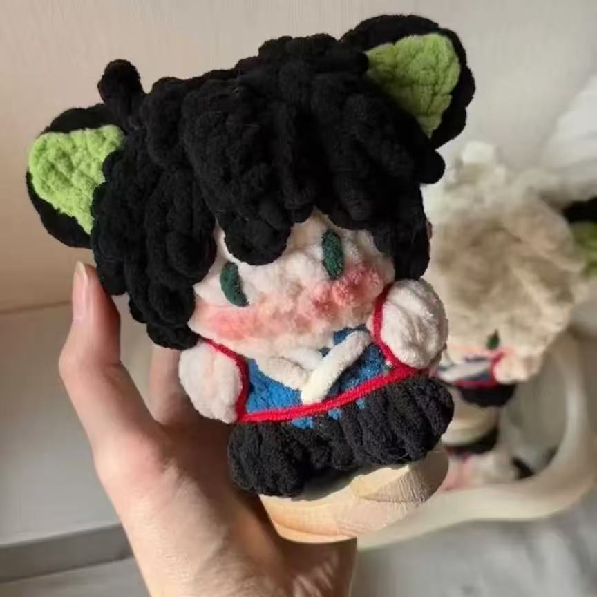 Luo Xiaohei War Record Yarn crochet oversized gummy doll DIY homemade material bag handmade crochet handmade gift