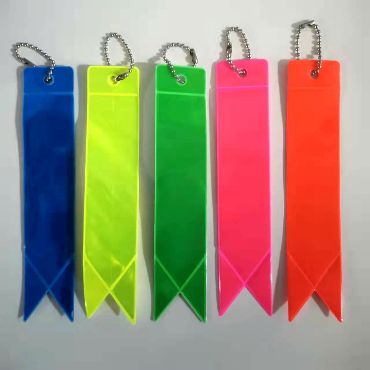 Reflective Car Streamer Motorcycle Key Chain Pendant Motorcycle Decoration Creative Pvc Reflective Belt Luminous