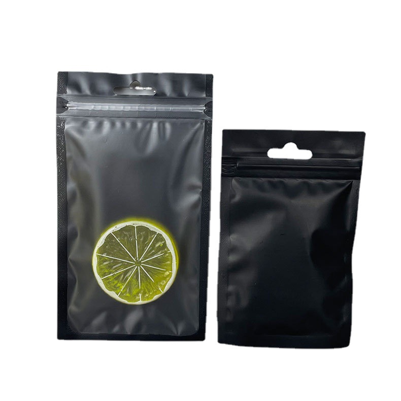 Picture of Self-sealing bag frosted color inner printing Yin and Yang bone bag translucent matte aluminum foil plastic bag mobile phone case packaging bag