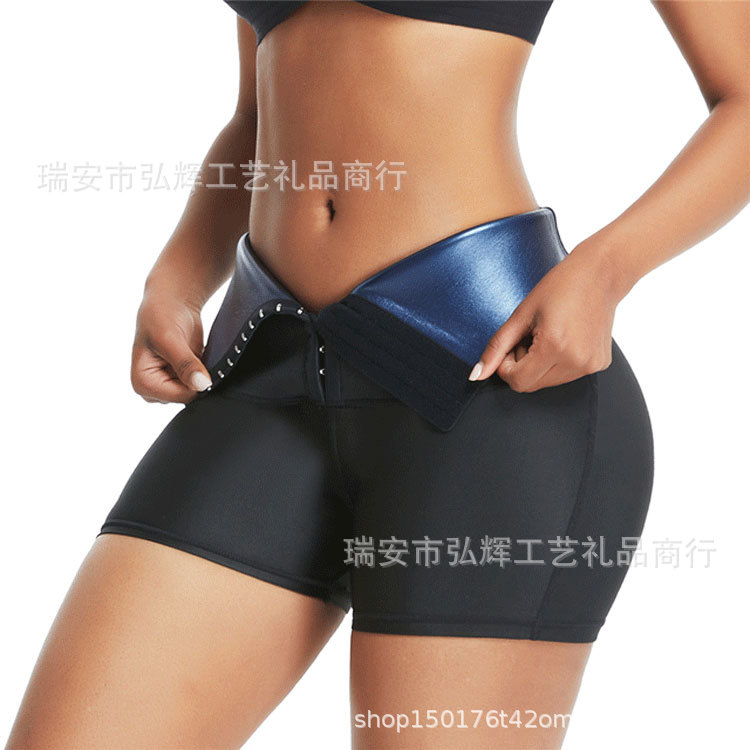 Cross-Border Sweat Pants with Buttoned Tummy Control, Butt-Lifting Fitness Sweatwear, Running Sports High-Waisted Yoga Pants for Women