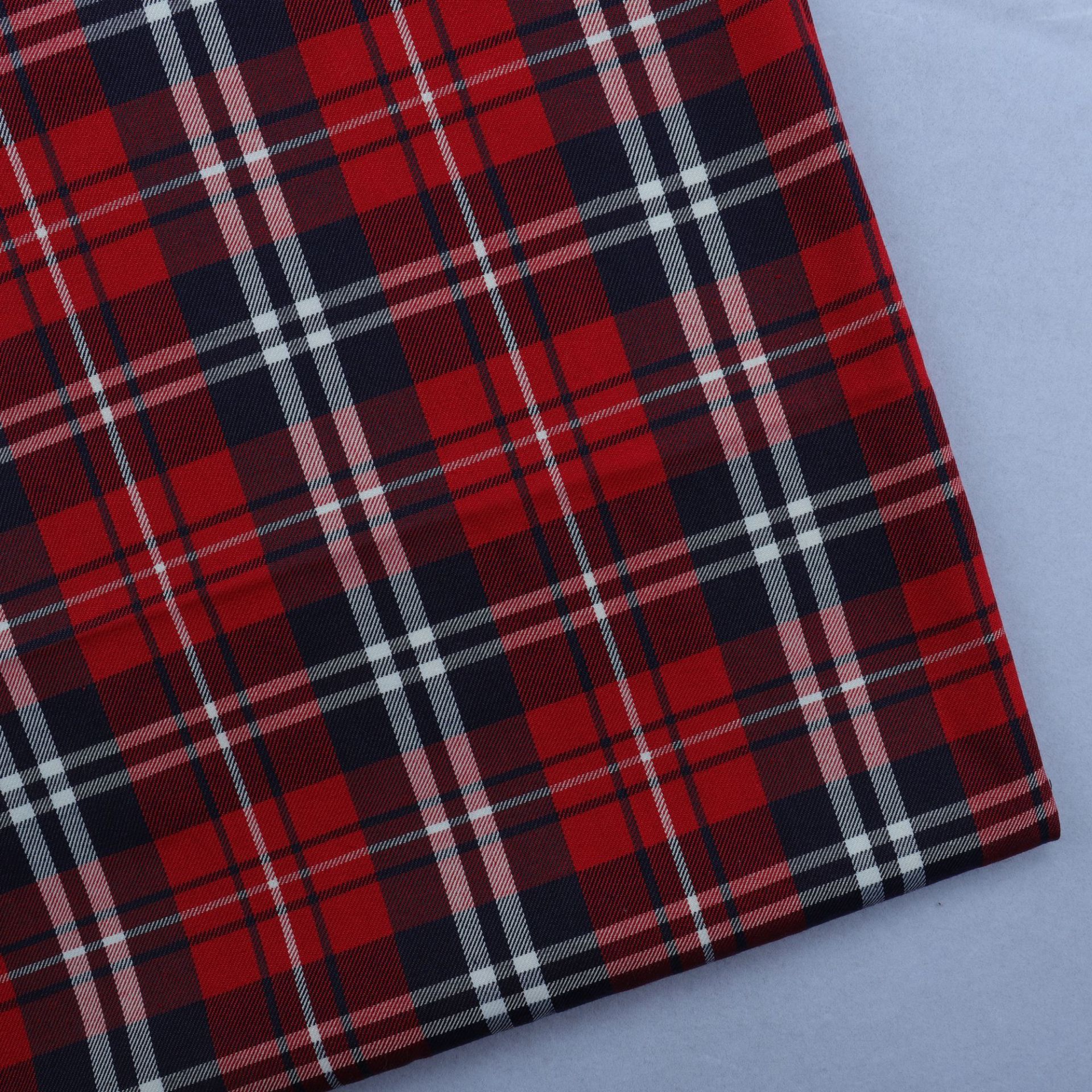 TC British college style soft retro Scotland school uniform skirt fabric cos uniform tablecloth background cloth