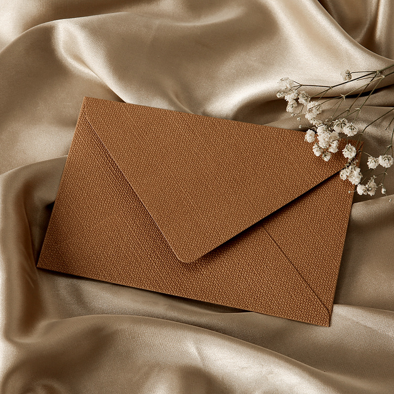 Picture of Linen Envelope Letter Paper Set Retro Love Letter Chinese Style Cowhide Special Paper Invitation Postcard Fire Paint Envelope