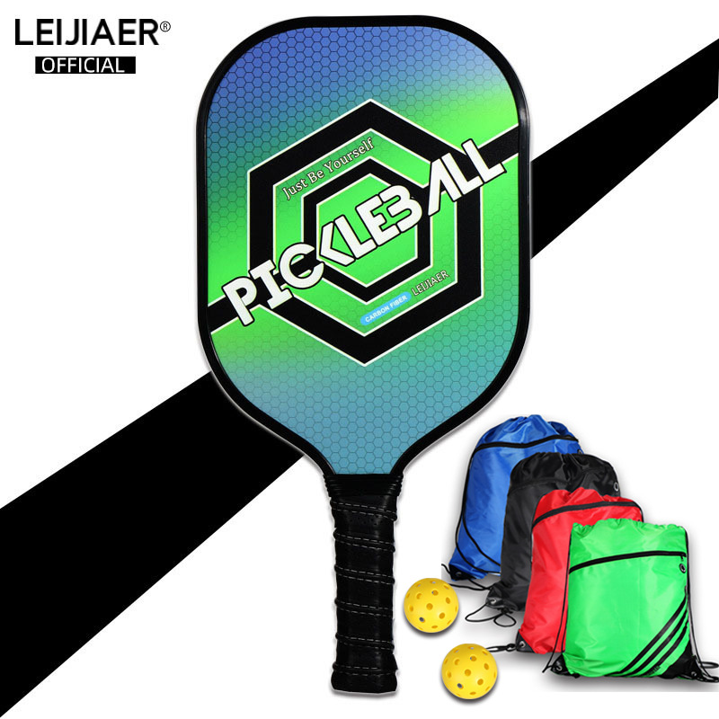 Picture of LEIJIAER Carbon Peak Rack Get 2 Ball Package Pickleball Paddle Fashion Sports Rack