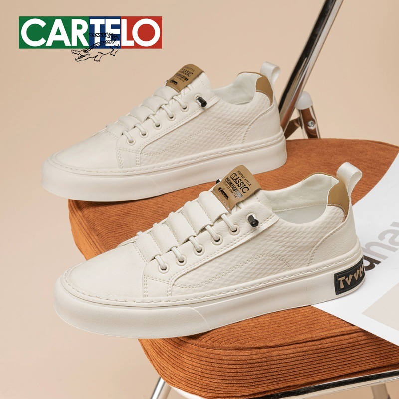 Cardillo Crocodile Shoes Men's British Trendy Shoes Low-Top Board Shoes Men's 2025 New Autumn Men's Shoes Casual Shoes