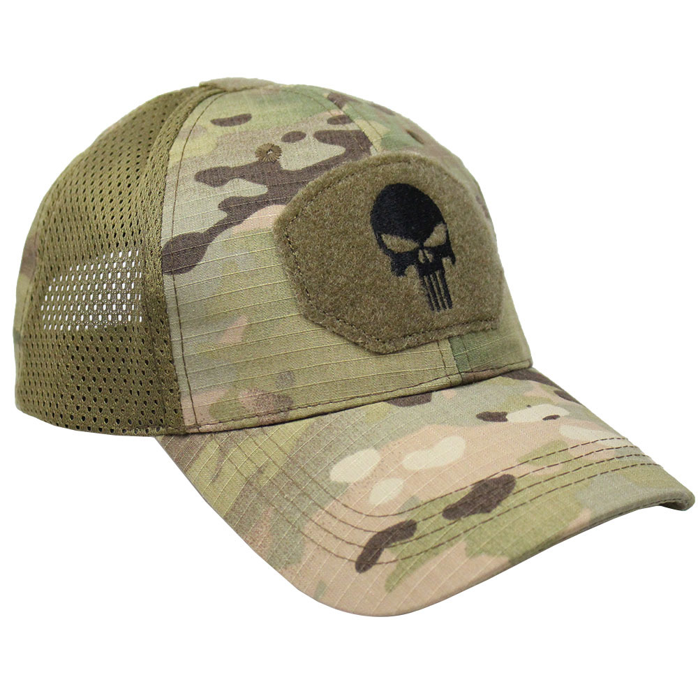 Picture of Summer Camouflage Baseball Cap Military Fan Outdoor Special Forces Tactical Hat Skull Fishing Sunshade Velcro Cap Men