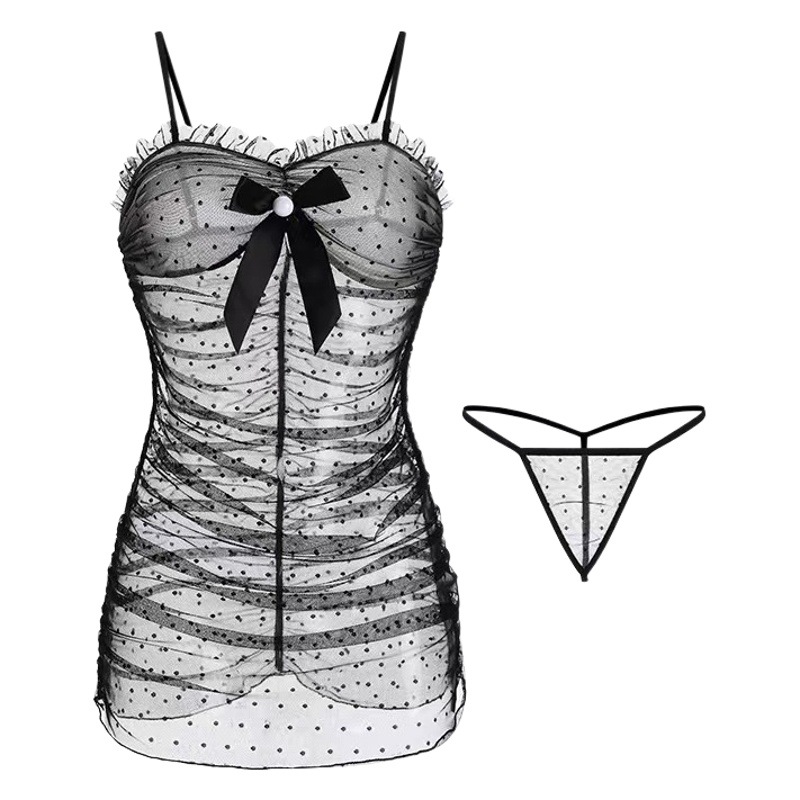Mandesire sexy lingerie sexy perspective lace strap pajamas passion uniform temptation hot pure desire suit