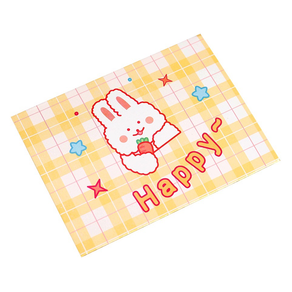 Cartoon cute ins greeting card creative bear student envelope blessing birthday after-sales thank-you letter paper message card