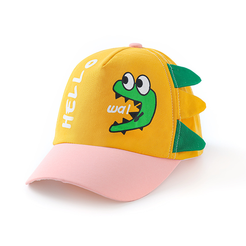 Picture of Children's hat new spring and summer baby sunscreen children's hat cute cartoon dinosaur cap