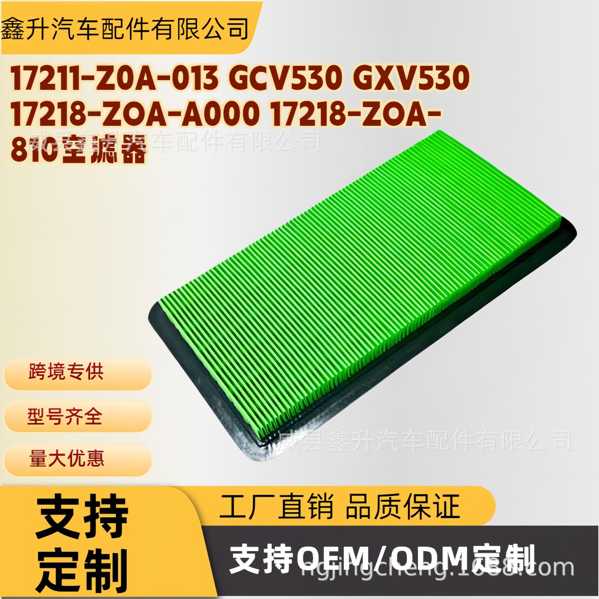 17211-Z0A-013 Gcv530 Gxv530 17218-Zoa-A000 17218-Zoa-810 Air Filter