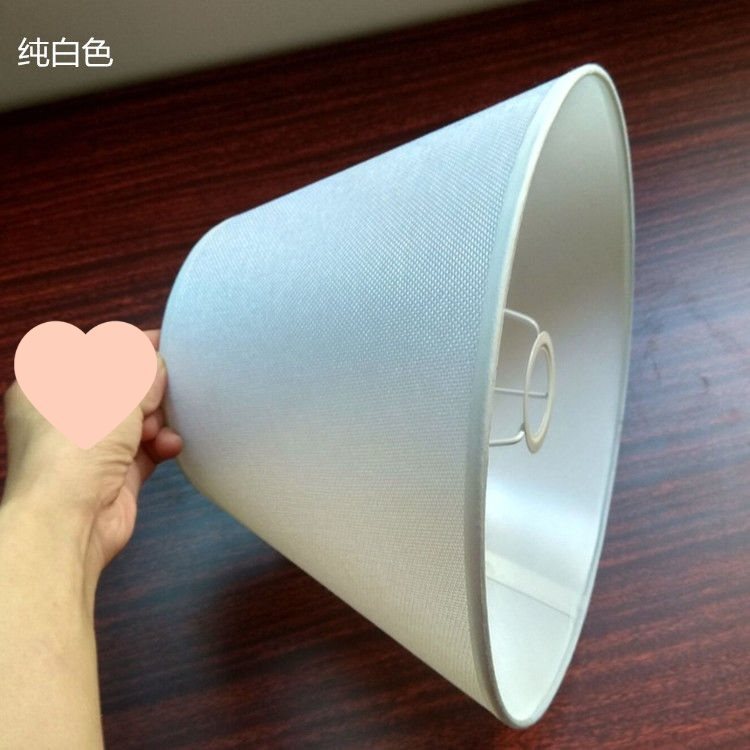 Picture of E27 Lampshade Accessories Linen Lampshade Table Lamp Wall Lampshade DIY Bedroom Bedside Hotel Hotel Floor Lampshade