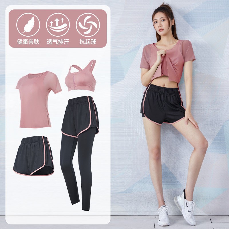 Picture of Yoga Suit Women's Summer Loose Slimming Breathable Quick-drying Clothes Fitness Running Fashion Casual Professional Sportswear