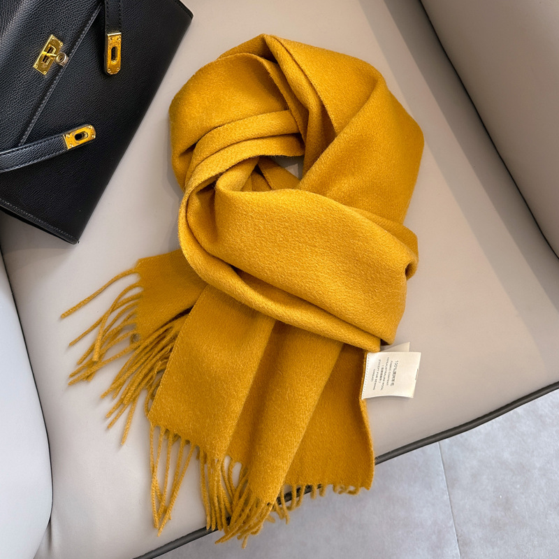 Picture of 2025 New Autumn and Winter Warm Scarf Women's Easiest for Match Long Pure Wool Scarf Men's Couple Style Spot Wholesale