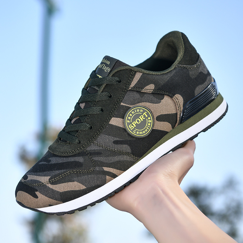A generation of four seasons camouflage student sneaker cross-border special canvas shoes light non-slip special running shoes