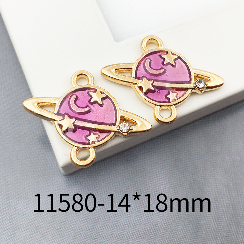 Picture of 1 Astronaut Space Rocket Star Accessory Alloy Oil Drop Pendant Earrings Bracelet Pendant Space Fashion Jewelry