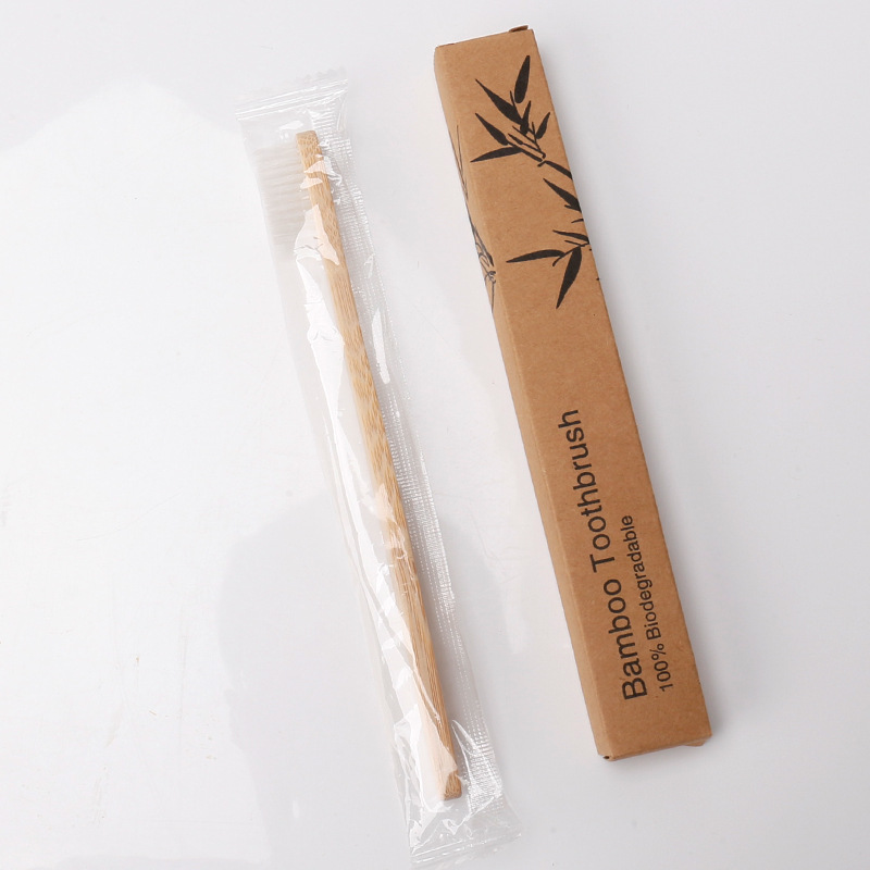 Picture of Cross-border Travel Homestay Hotel Non-disposable Toothbrush Bamboo Charcoal Bamboo Fiber Soft Hair Adult Bamboo Toothbrush Customization