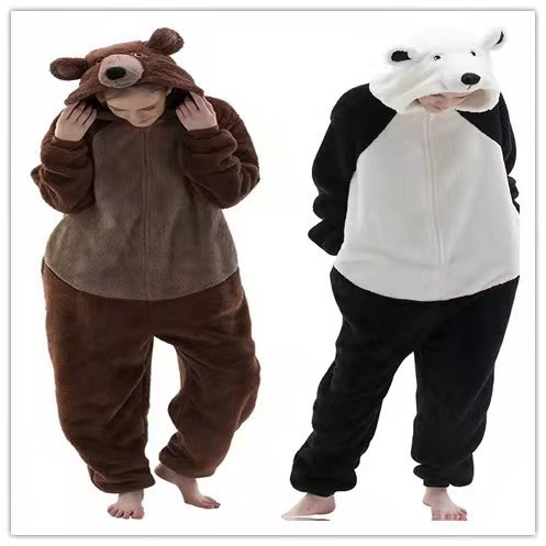 Independent station cross-border winter pajamas adult bear pajamas AliExpress wish Amazon ebay