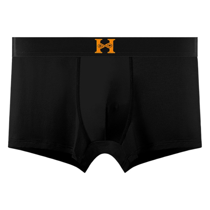 H [black technology] 3 canned Magnet Men's technology warm modal thin breathable plus size boxer briefs