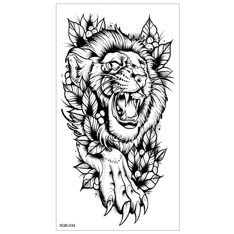 Picture of New Half Arm Tattoo Stickers Cross-border Amazon Hot Selling Set Dark European and American Realistic Waterproof Tattoo Stickers Wholesale
