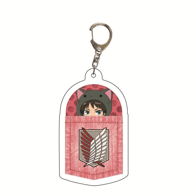 Picture of Star anime peripheral acrylic keychain pendant wholesale attack giant creative jewelry gift