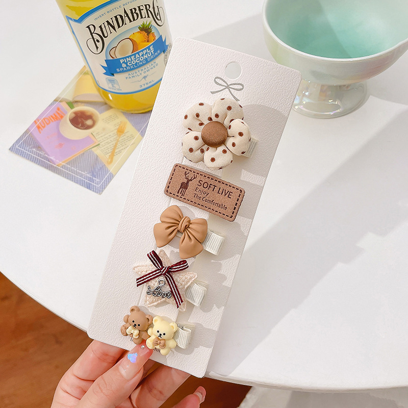 Picture of Cute baby lanugo hair small hairpin baby girl does not hurt hair hair clip baby hair small hair clip children's headdress