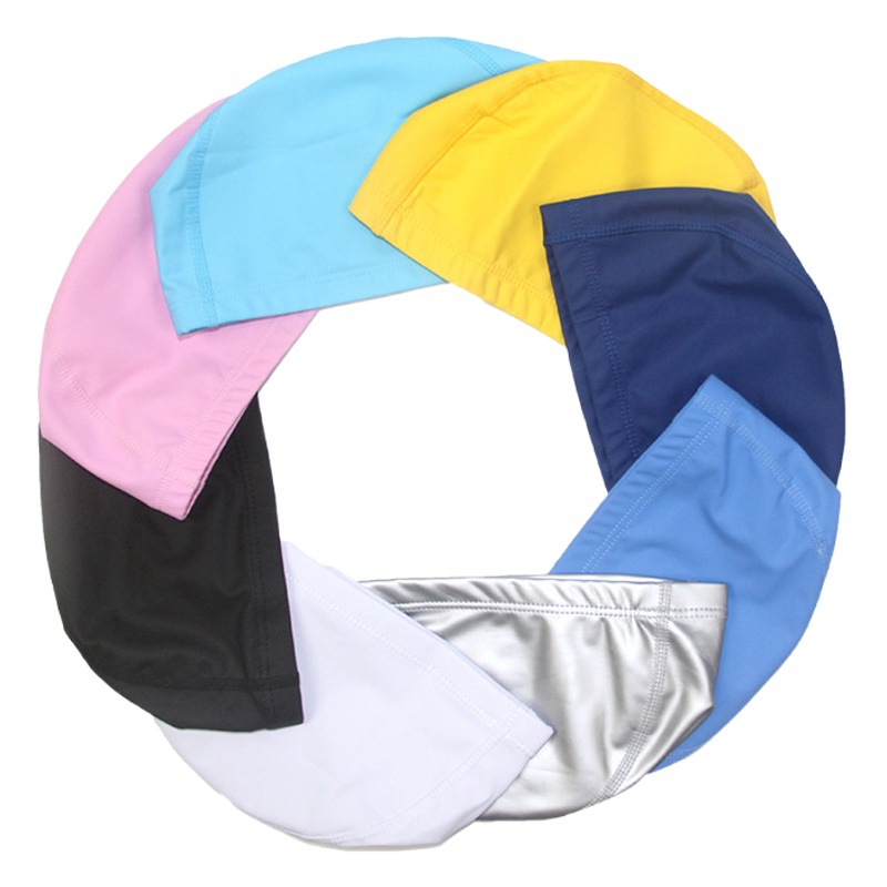New children PU waterproof coating cartoon printing swimming cap mermaid swimming cap elastic comfortable swimming cap wholesale