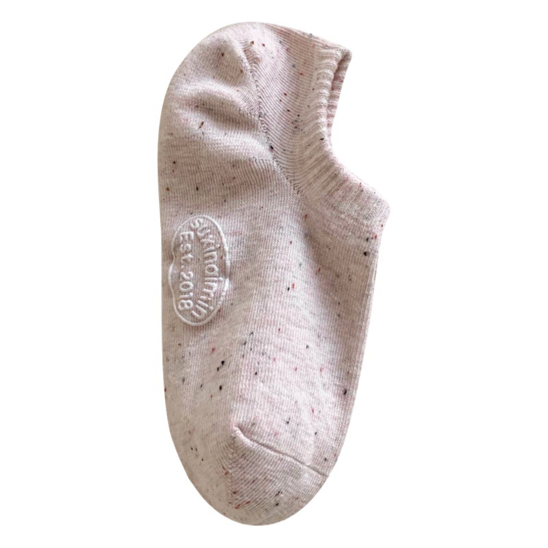 Spring and Summer Boat Socks Women's Japanese Style Point Yarn Don't Fall-off Instagram Style Trendy All-match Shallow Mouth Short Socks Korean Style Solid Color Cotton Socks
