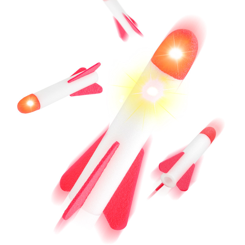 Picture of Children's Foot Step Indoor and Outdoor Ejection Toy Flying Rocket Single and Double Launcher Flash Rush Launcher