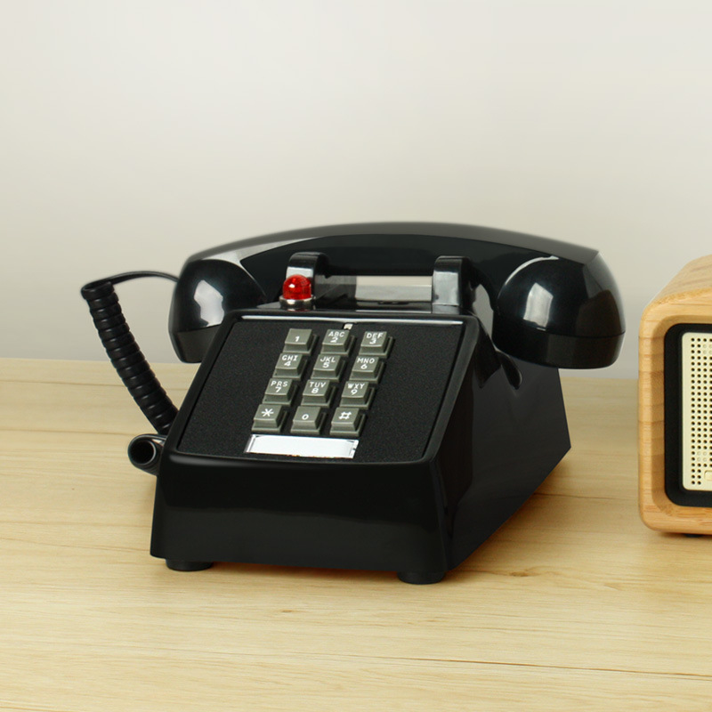 Picture of Bit HA25T Metal Ringtone Antique Telephone Hotel Guest Room Homestay Hotel Vintage Old-fashioned Home Fixed Phone