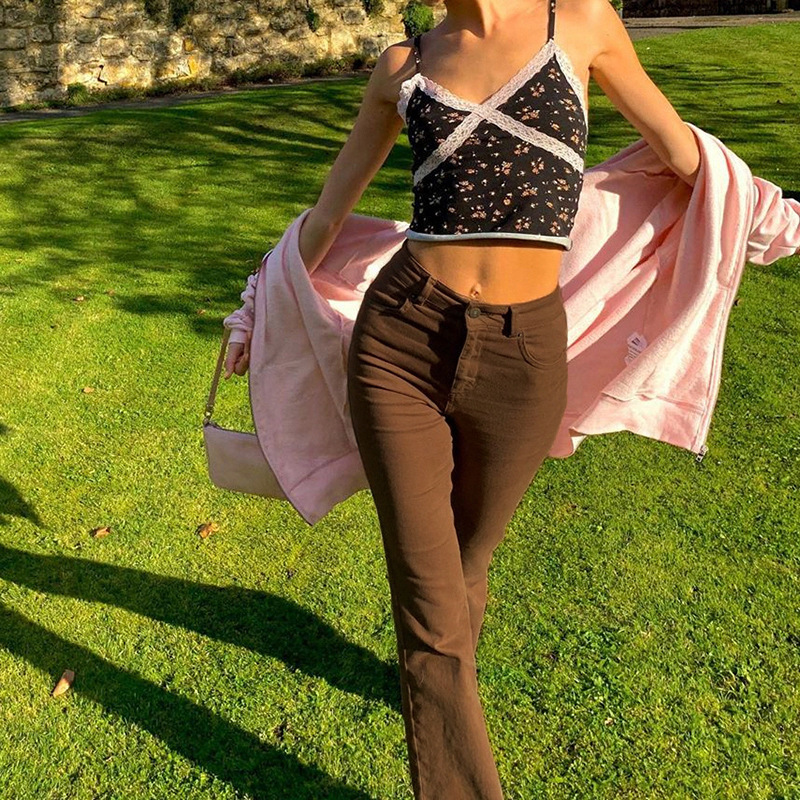 Picture of Micro Horn High waist Slimming jeans 2022 autumn and winter Europe and the United States cross-border foreign trade Amazon new women's fashion