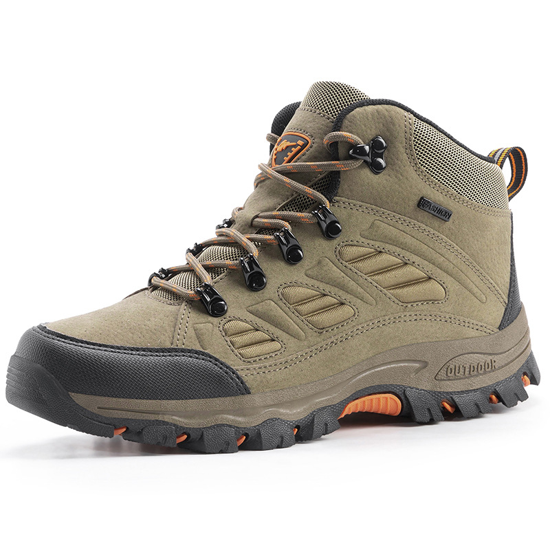 2025 Mountaineering Shoes Couple Men's Season Anti-slip Shoes Breathable Outdoor Shoes 46 Mountaineering Boots High-top New plus size 46