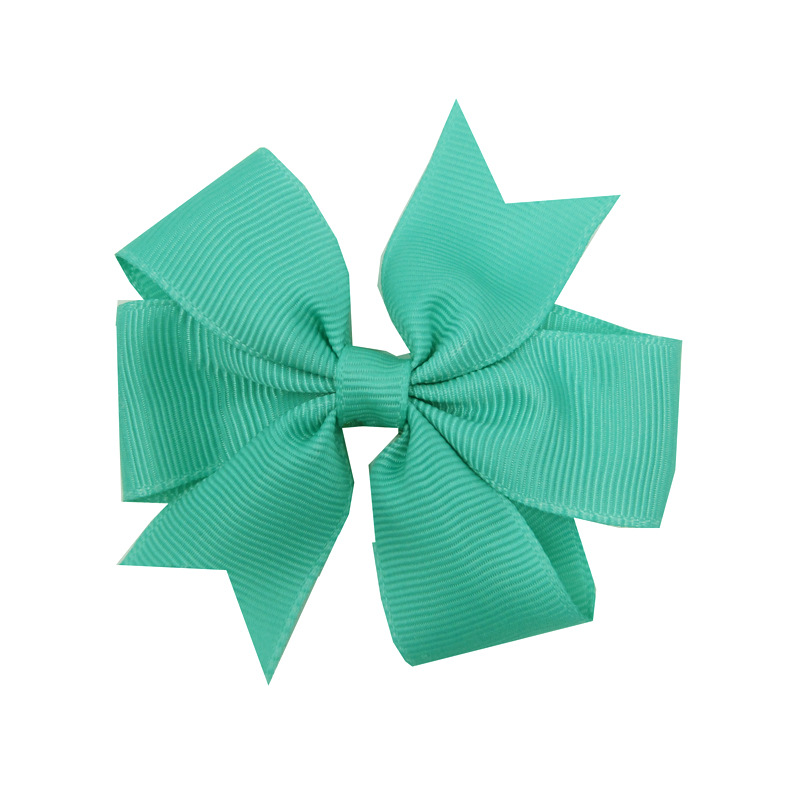 Picture of European and American New Kidsren's Hairpins 8cm Swallowtail Bow Hairpin V-Shaped Ribbed with Bow Hair Accessories Head Flower