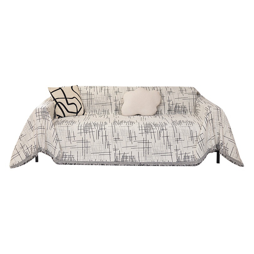 Nordic minimalist sofa cover cloth Four Seasons universal full cover high-grade chenille ins sofa towel cover full cover