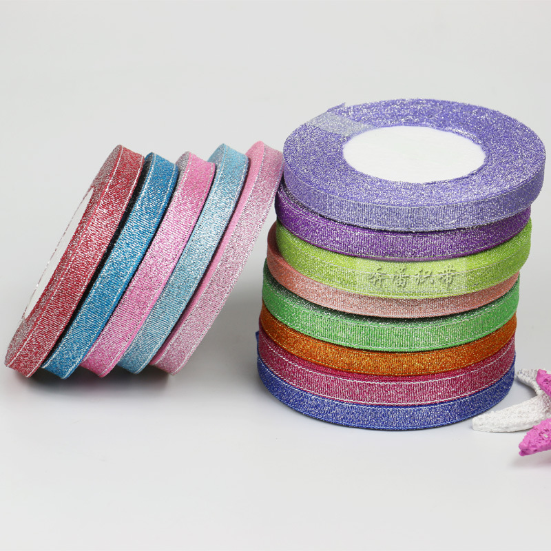 Picture of Gold and Silver Onion Ribbon Cake Packaging Ribbon Colorful Onion Ribbon Baked Cake Flower Tie Bow DIY Accessories Ribbon