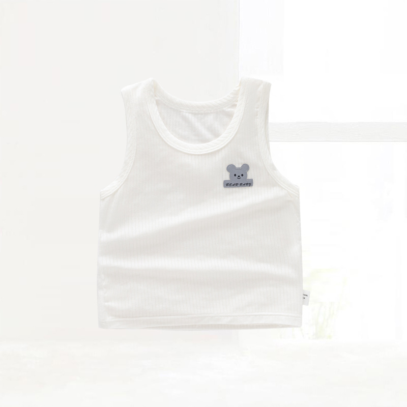 Picture of in stock wholesale baby vest summer children a summer top modal boneless baby base clothes