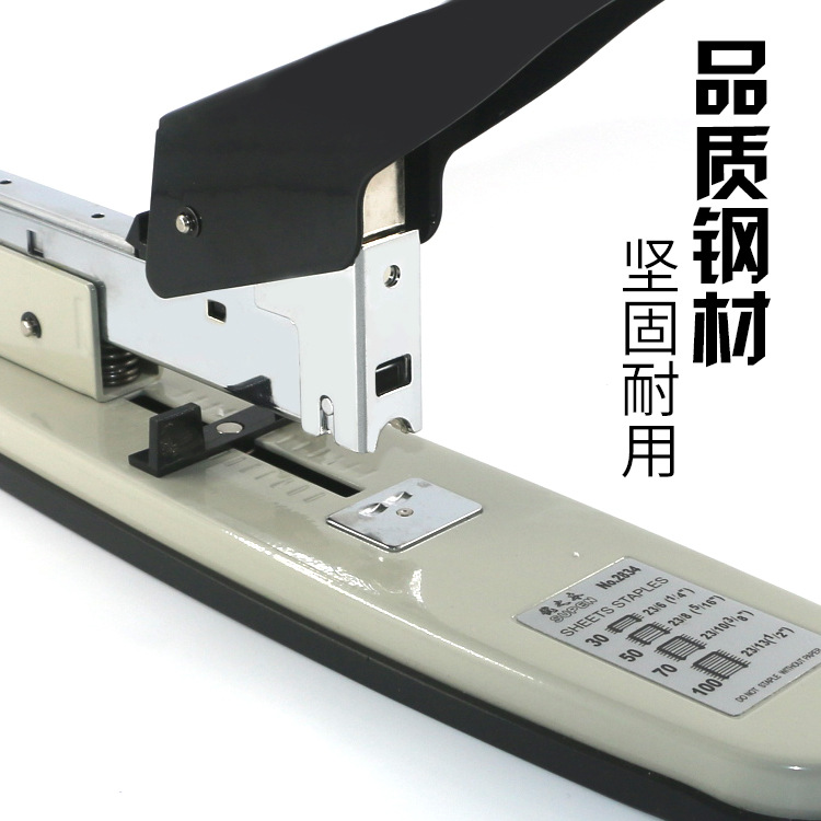 Picture of Thickened large heavy 100 page stapler professional binding thick layer leather paper stapler factory outlet